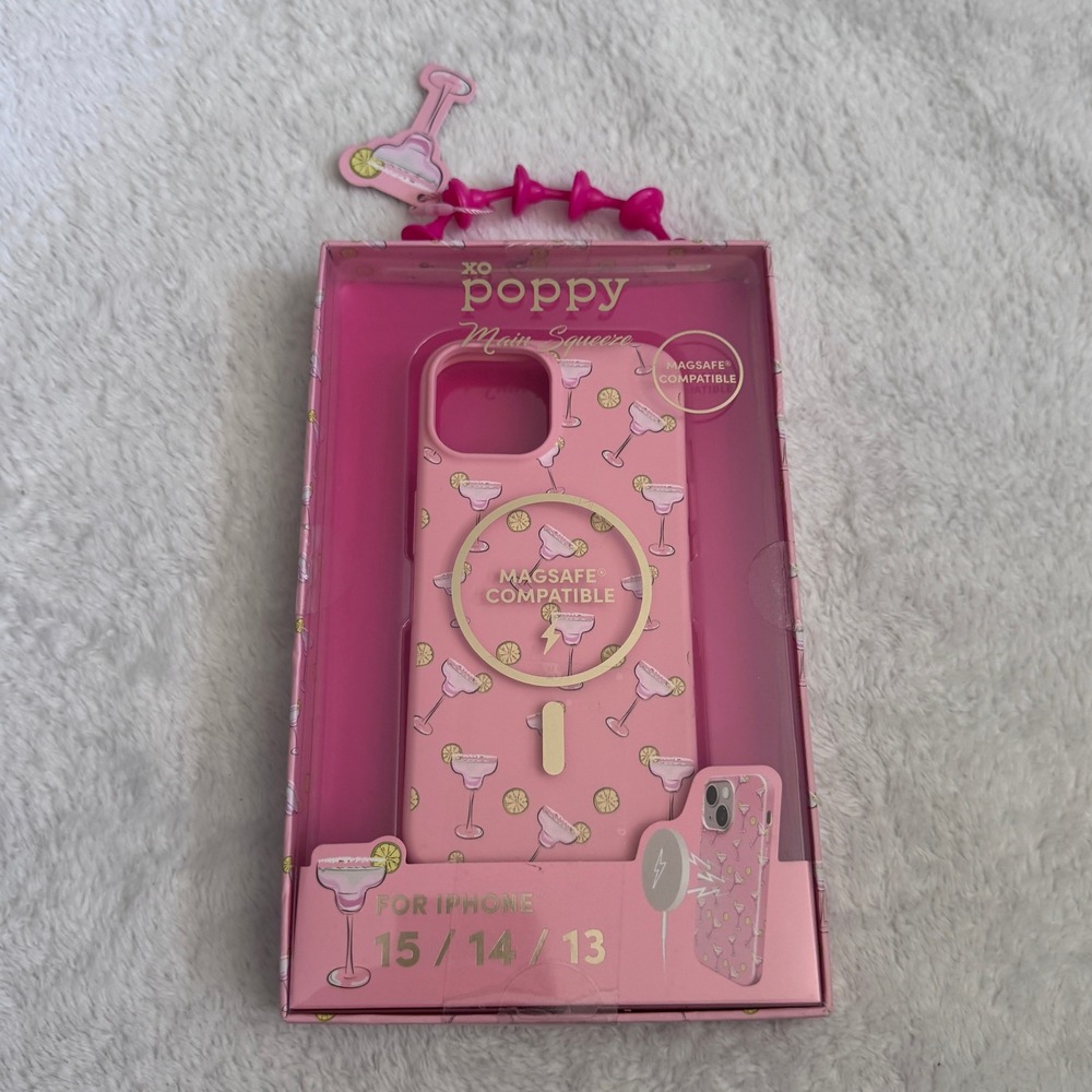 XO Poppy Main Squeeze Pink Margarita MagSafe Case for iPhone 15 14 13